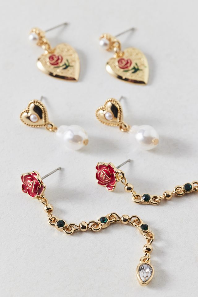 Belladona Pearl Dangle Earring Set #1