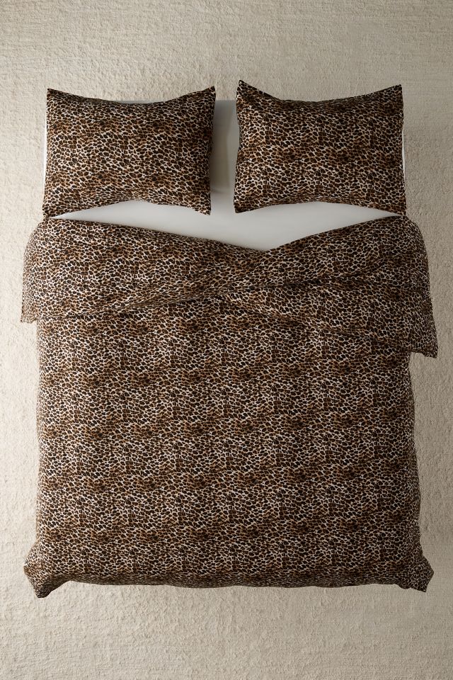 Printed Flannel Duvet Set #1