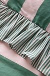Striped Ruffle Duvet Cover Set
