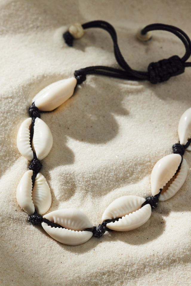Knotted Cord Shell Bracelet #2