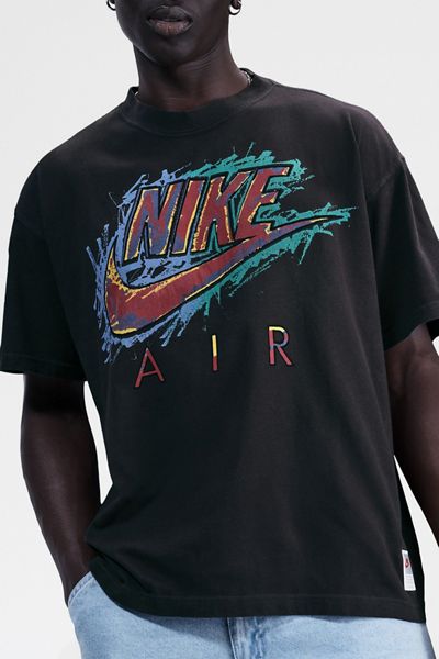 Vintage 1990s Distressed Nike Andre Agassi Graphic Logo T-Shirt