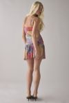 Kimchi Blue Mackenzie Mesh Drop Waist Mini Dress