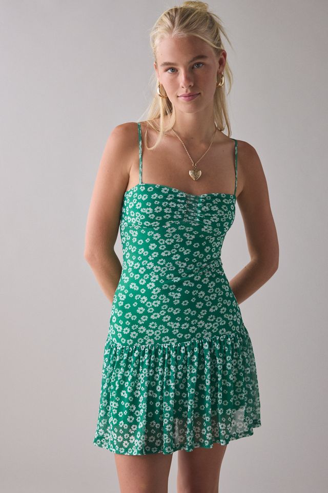 Kimchi Blue Mackenzie Mesh Drop Waist Mini Dress #1