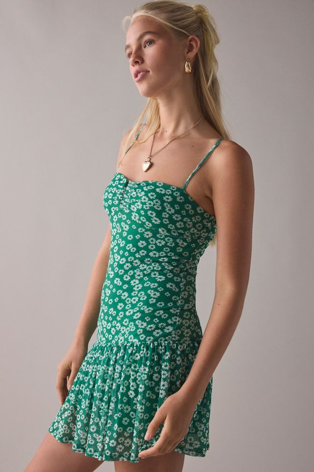 Kimchi Blue Mackenzie Mesh Drop Waist Mini Dress #2