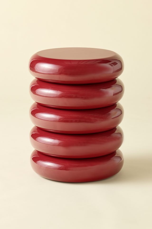 Jones Ribbed Iron Storage Side Table #1