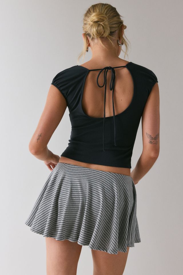 ReMADE By UO Remnants Striped Mini Skirt #1