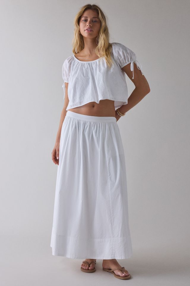 ReMADE By UO Remnants Daisy Eyelet Top #3