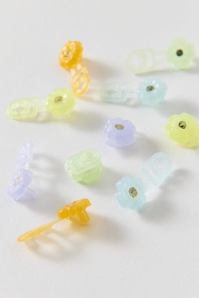 Vintage By UO Mini Colorful Flower Hair Clips