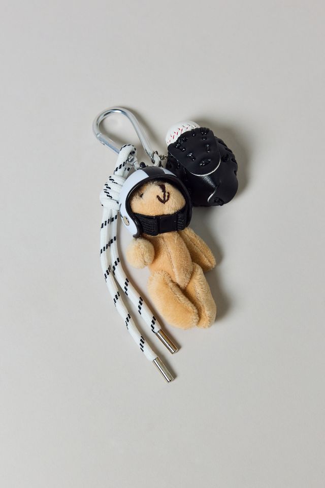 Baseball Teddy Bear Keychain #1