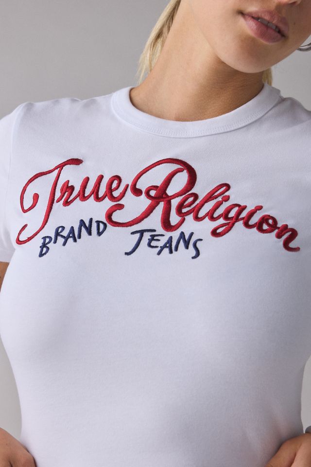 True Religion Embroidered Graphic Baby Tee #3