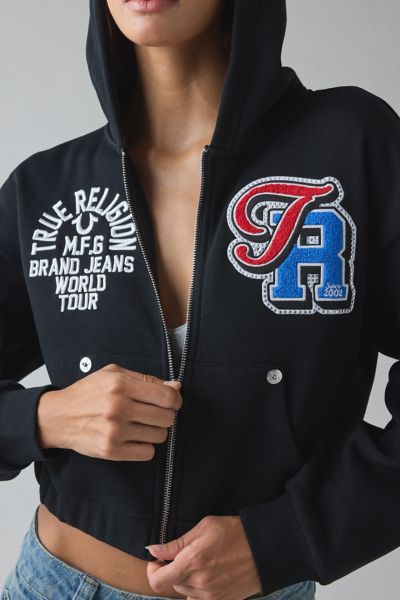 NY Applique Graphic Pullover Hoodie Sweatshirt