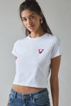 Rockstar Girlfriend Graphic Boatneck Off-The-Shoulder Long Sleeve Tee