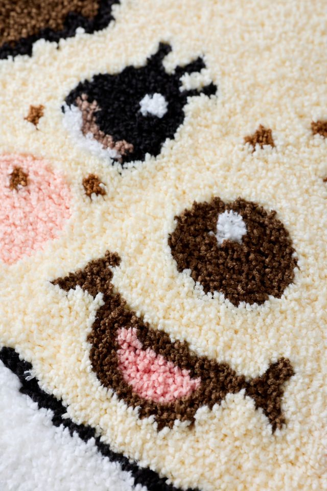 Monchhichi Girl Head Shaped Rug #1