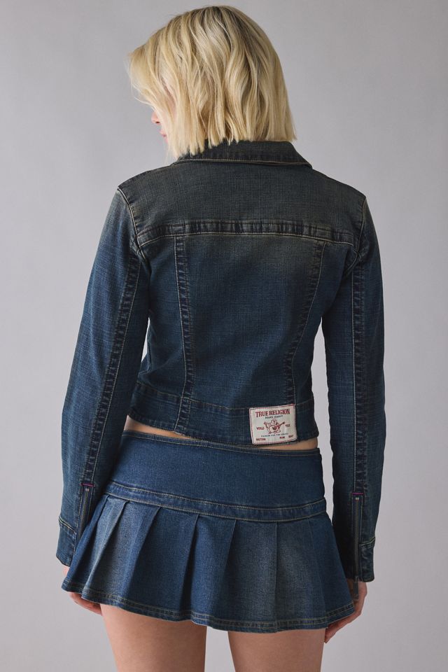 True Religion Slim Zip-Up Denim Jacket #4