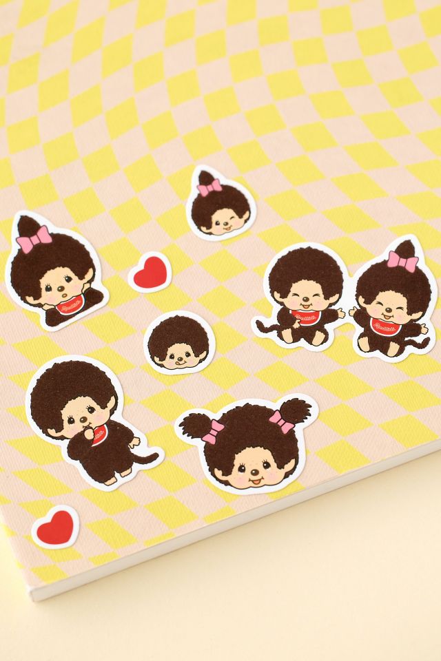 Monchhichi Furry Flocked Sticker Sheet #2