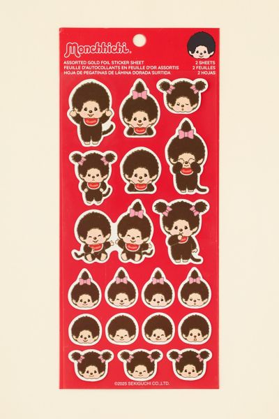 Monchhichi Foil Sticker Sheet