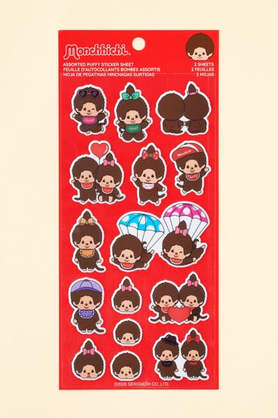Monchhichi Puffy Sticker Sheet