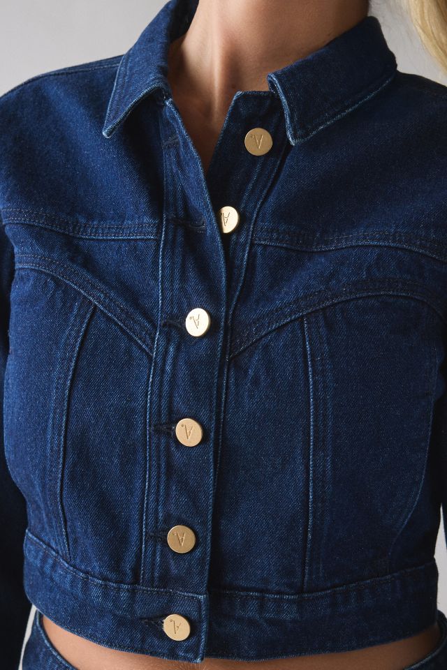 Abrand Honey Pie Cropped Denim Jacket #1