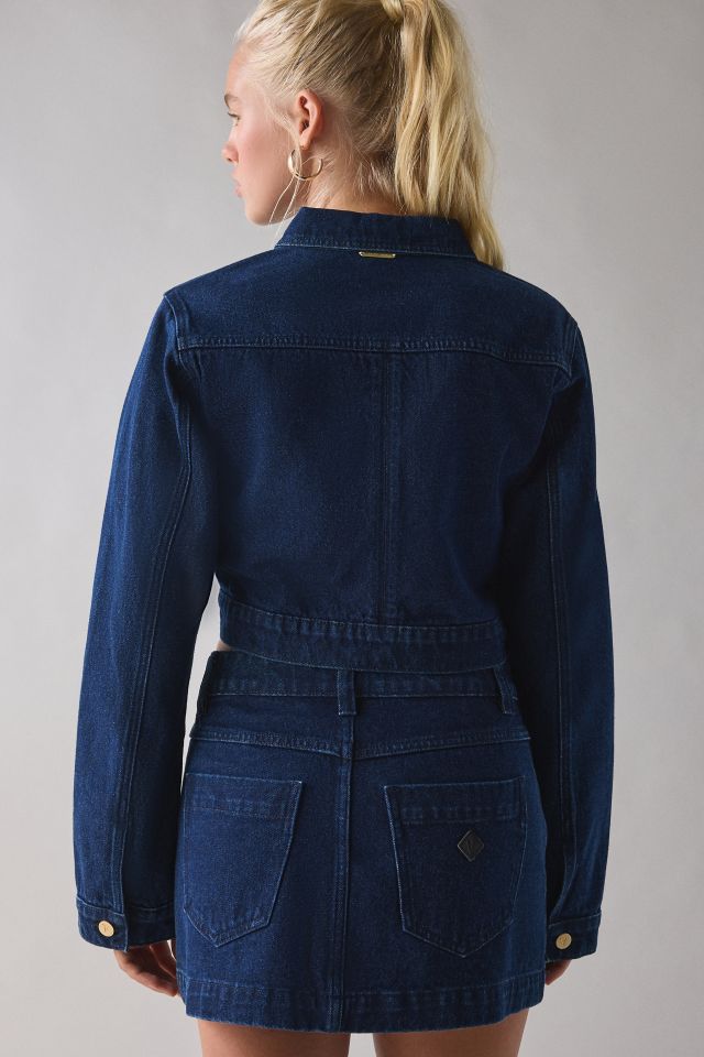 Abrand Honey Pie Cropped Denim Jacket #3