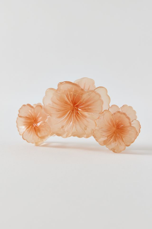 Triple Hibiscus Floral Claw Clip #1