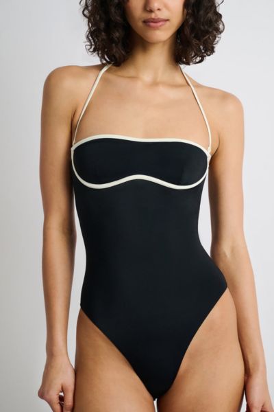 Onia Thea One Piece In Black/egret