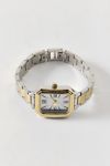 Mixed Metal Rectangle Watch