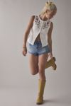 BDG Gigi Embroidered Knit Button-Down Tank Top