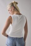 BDG Gigi Embroidered Knit Button-Down Tank Top