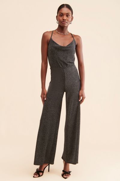 Halli Sparkly Cross-Back Jumpsuit