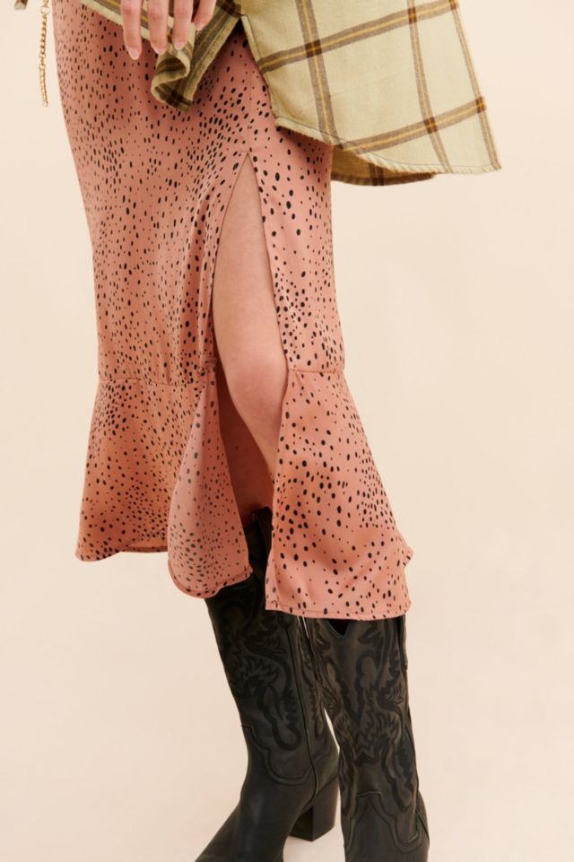 Saltwater Luxe Speckled Flounce Midi Skirt #2