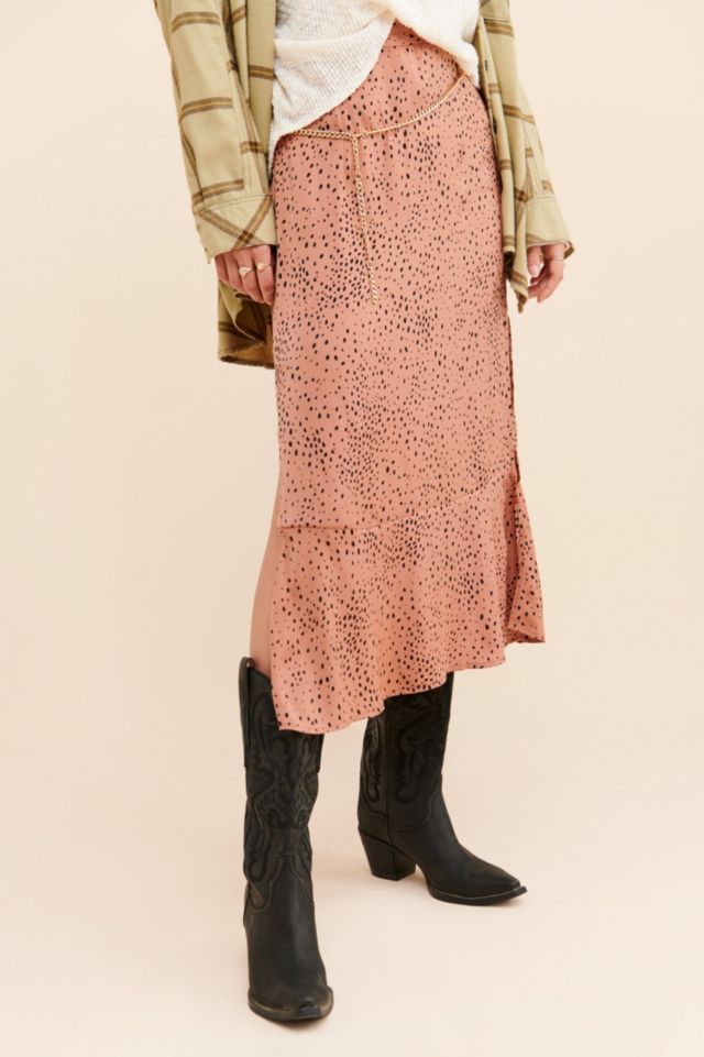 Saltwater Luxe Speckled Flounce Midi Skirt #3