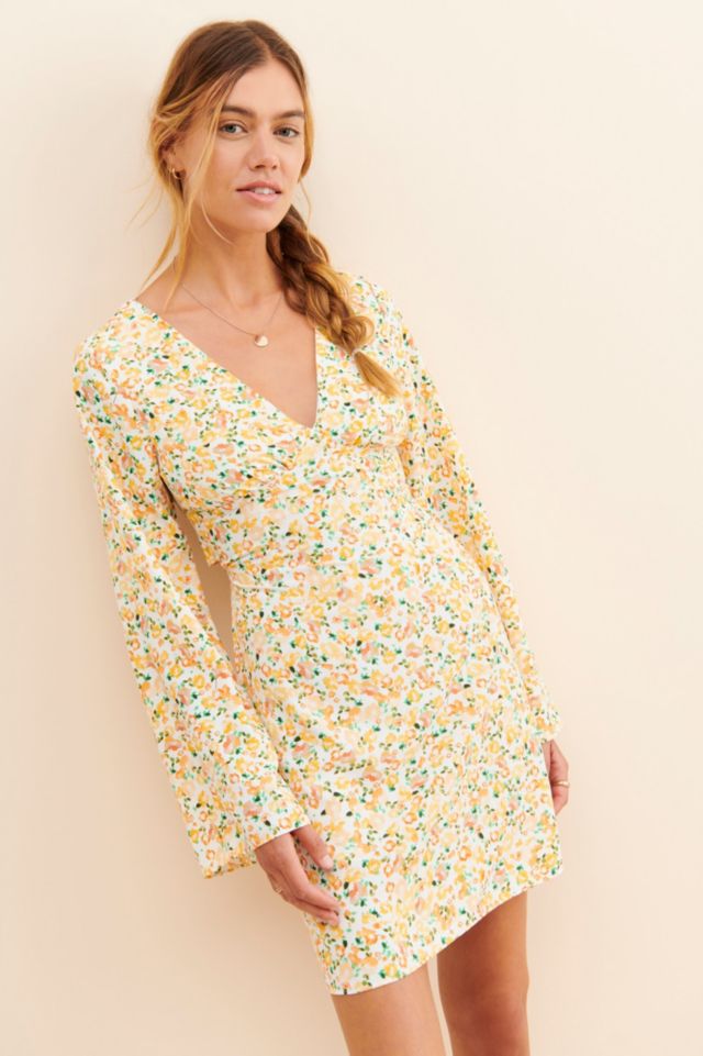 Glamorous Tie Back Floral Mini Dress #1