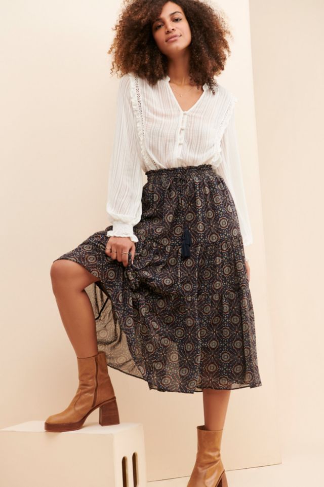 Dress Forum Boho Print Tiered Skirt #3