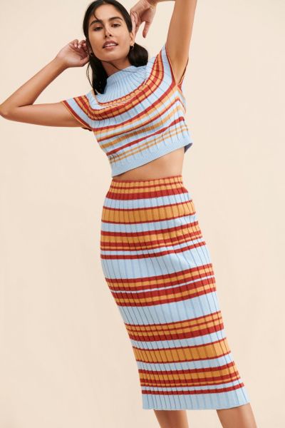 Kourt Rissa Striped Skirt