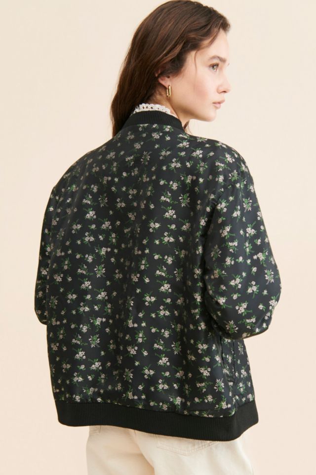 Sister Jane Bouquets Oversized Jacquard Bomber #1