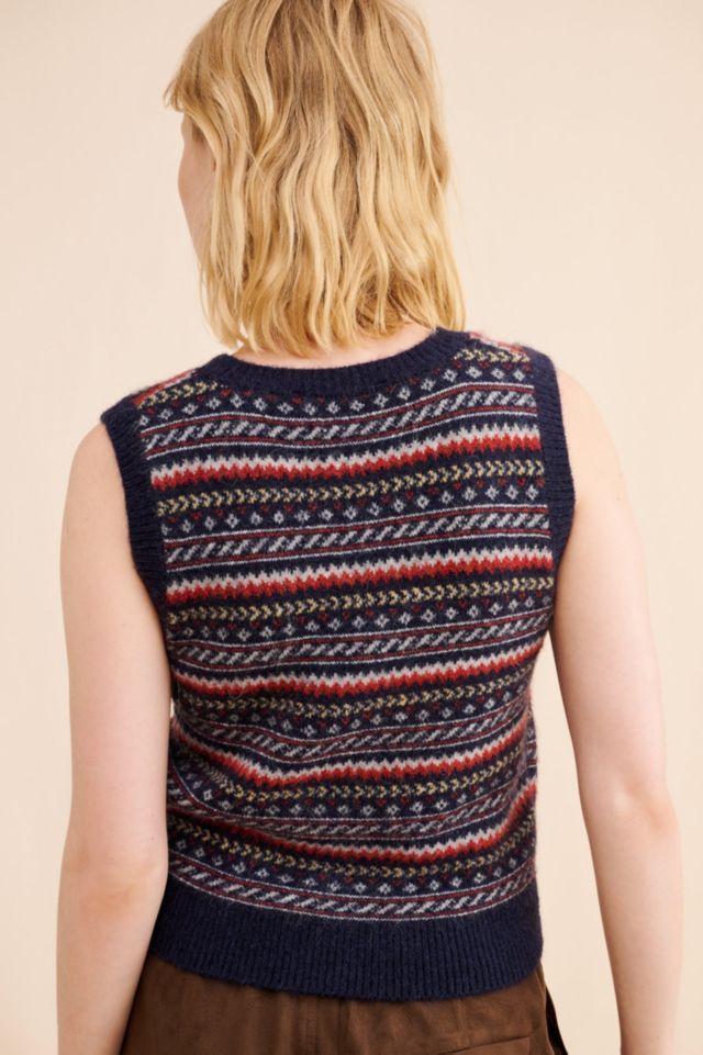 Dunst Patterned Knit Vest #1