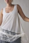 Kimchi Blue Winona Lace Trim Hanky Hem Tunic Tank Top