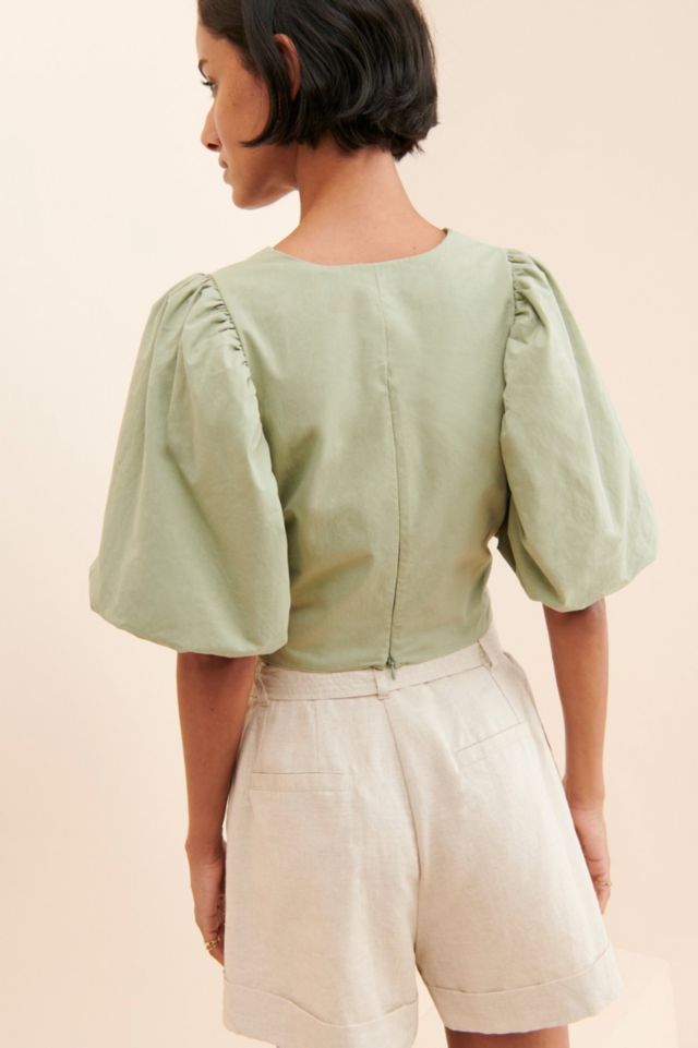 English Factory Exaggerated Puff Sleeve Top #1