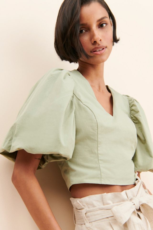 English Factory Exaggerated Puff Sleeve Top #2
