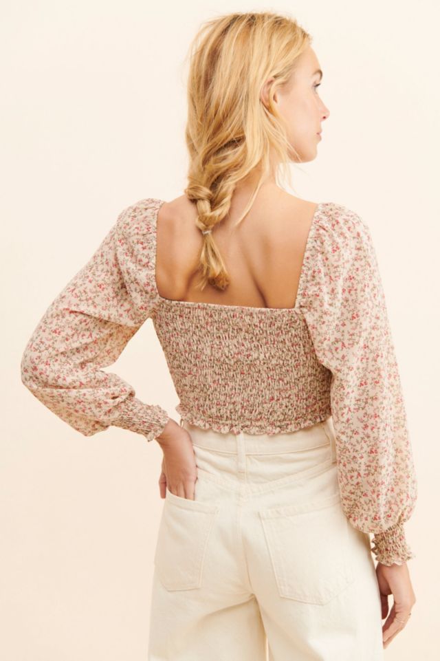 Dress Forum Ditsy Floral Shirred Top #1
