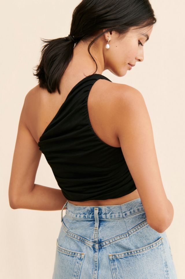 MinkPink Karoline One Shoulder Top #1