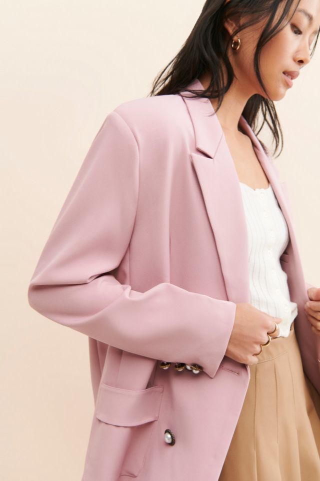 Sister Jane Harlow Faux Pearl Blazer #2