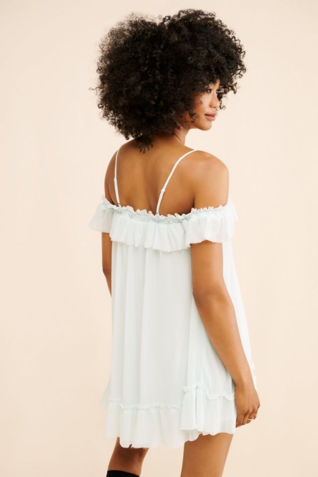 Kimchi Blue Stella Off-The-Shoulder Babydoll Mini Dress #1
