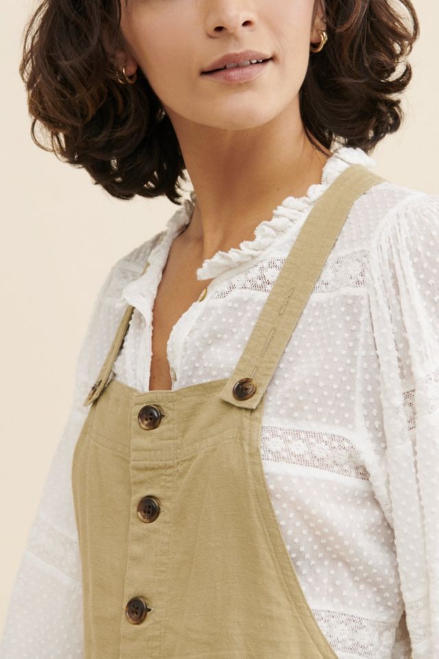 Boho Linen Short Overalls #2