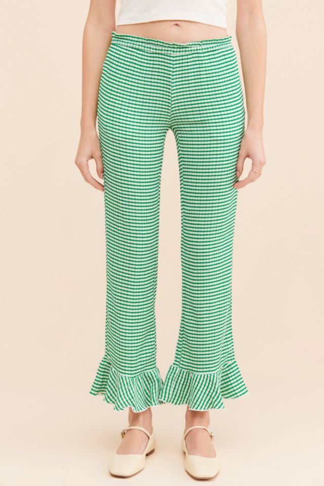 Daphne Printed Ruffle Flare Pants #2