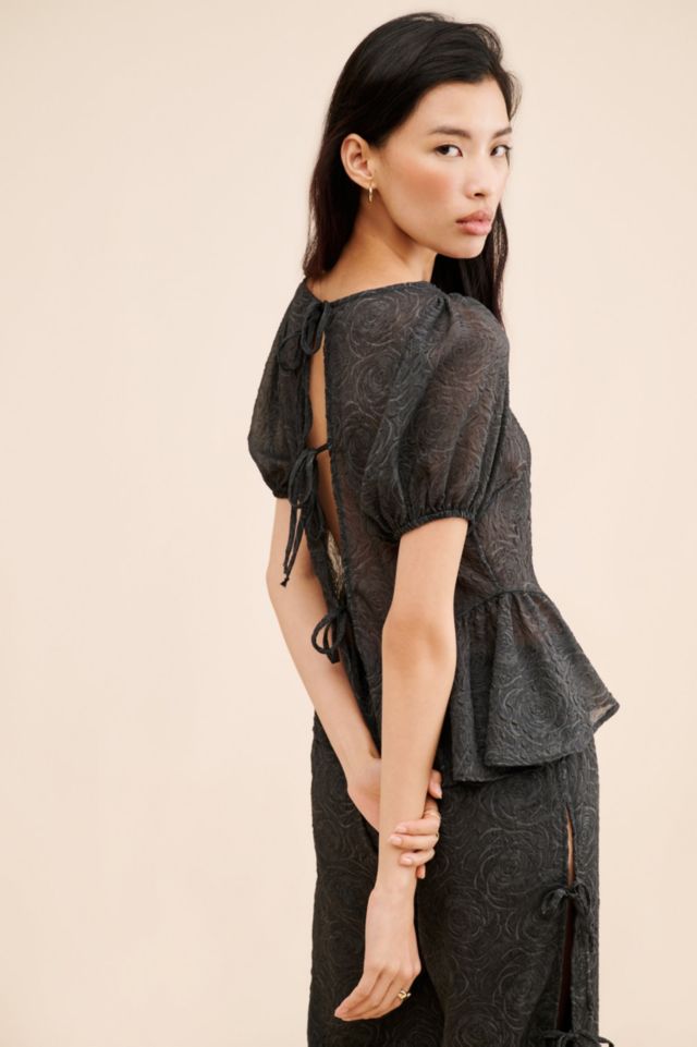 Lisa Says Gah Petra Tie Back Blouse #1