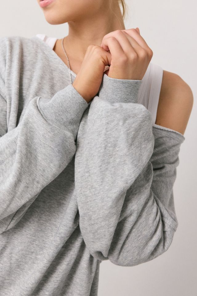 Out From Under Ariana Oversized Off-The-Shoulder Sweatshirt #1
