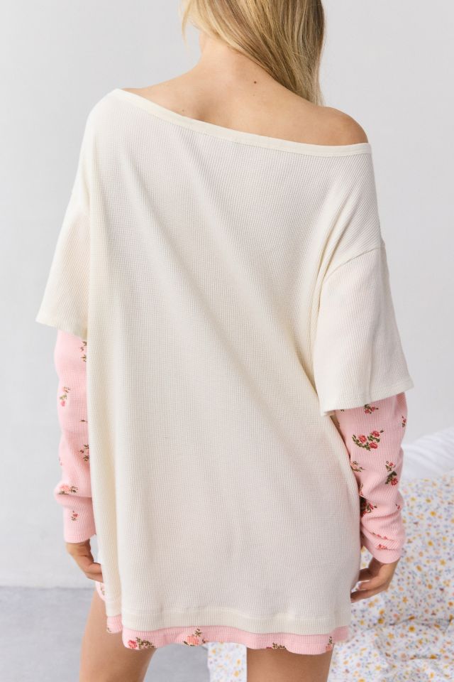 Out From Under Darling Layered Long Sleeve T-Shirt Dress #3