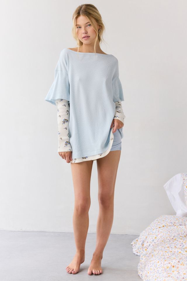 Out From Under Darling Layered Long Sleeve T-Shirt Dress #2