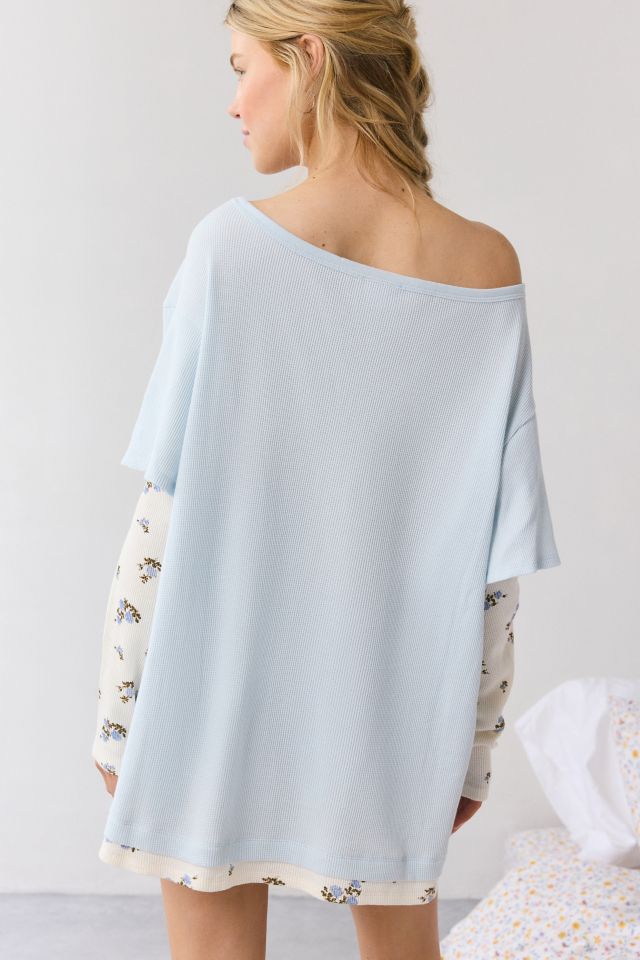 Out From Under Darling Layered Long Sleeve T-Shirt Dress #3